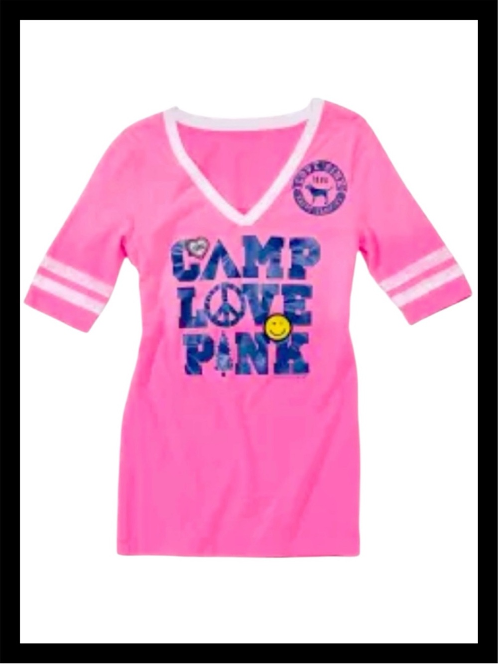 💕✌️PINK VS RARE 2008 C⛺️MP LOVE PINK Tee✌️💕